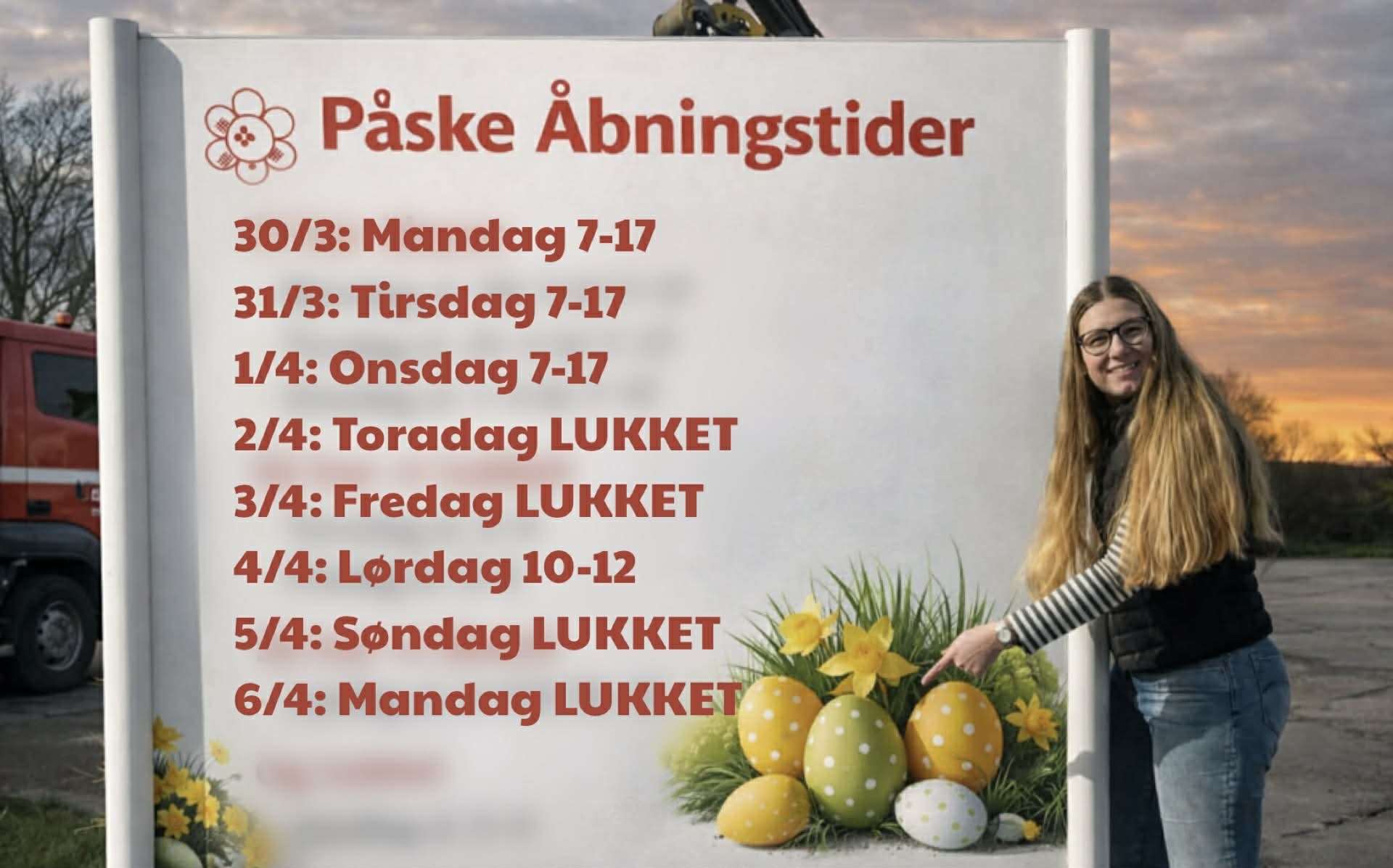 påske åbningstider 2026